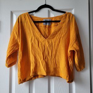 Tonle veha crepe top marigold
